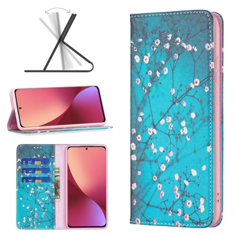 Flip Cover Xiaomi 12 / 12X Branches Fleuries