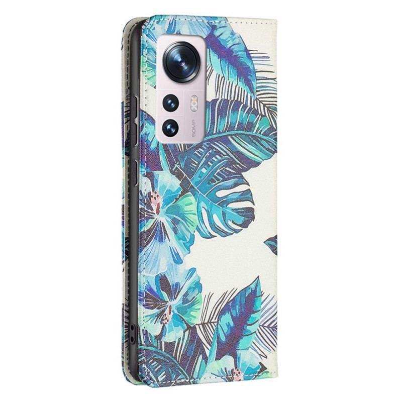 Flip Cover Xiaomi 12 / 12X Feuilles