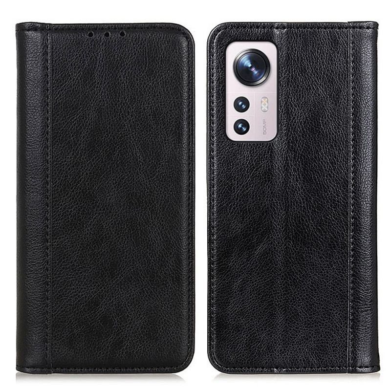 Flip Cover Xiaomi 12 / 12X Version Coloré Cuir Fendu