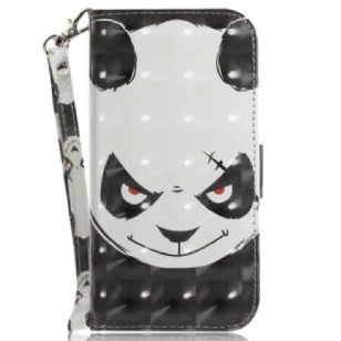 Housse Xiaomi 12 / 12X Angry Panda à Lanière