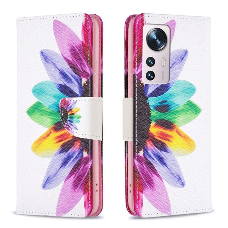 Housse Xiaomi 12 / 12X Fleur Aquarelle