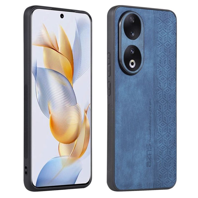 Coque Honor 90 Pro Effet Cuir AZNS