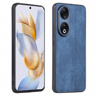 Coque Honor 90 Pro Effet Cuir AZNS