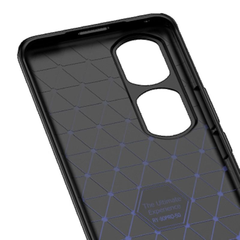 Coque Honor 90 Pro Effet Cuir Litchi Double Line