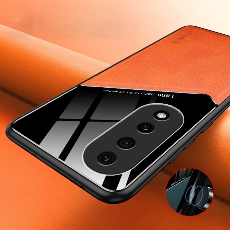 Coque Honor 90 Pro Effet Cuir Magnétique