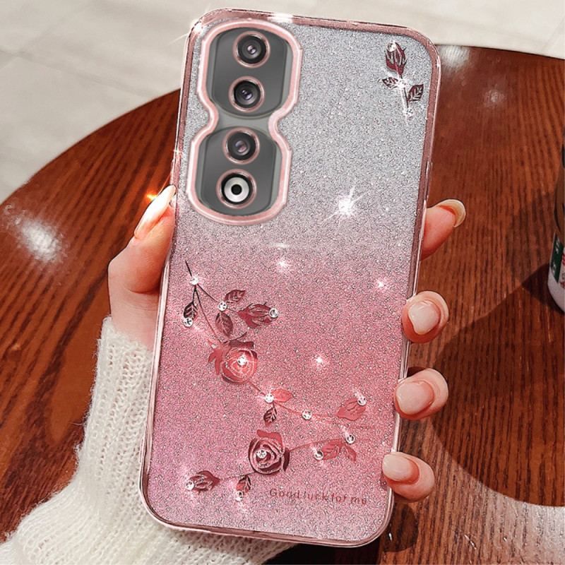 Coque Honor 90 Pro Gradient Color Paillettes