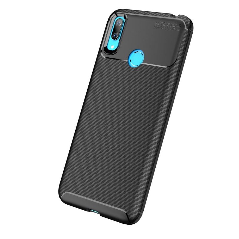 Coque noire Huawei Y7 2019 Karbon Classy