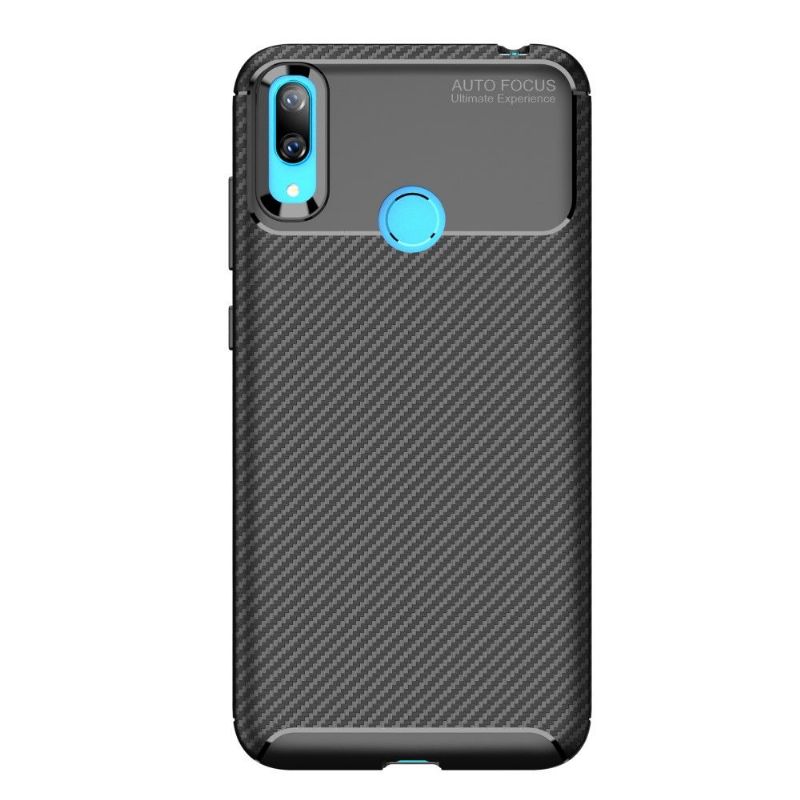 Coque noire Huawei Y7 2019 Karbon Classy