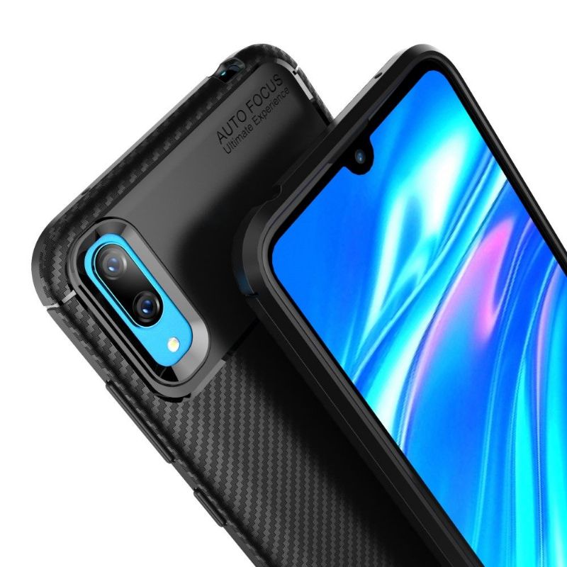 Coque noire Huawei Y7 2019 Karbon Classy