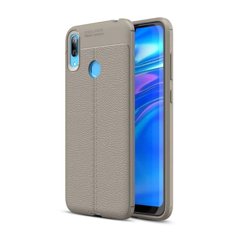 Huawei Y7 2019 - Coque gel finition simili cuir