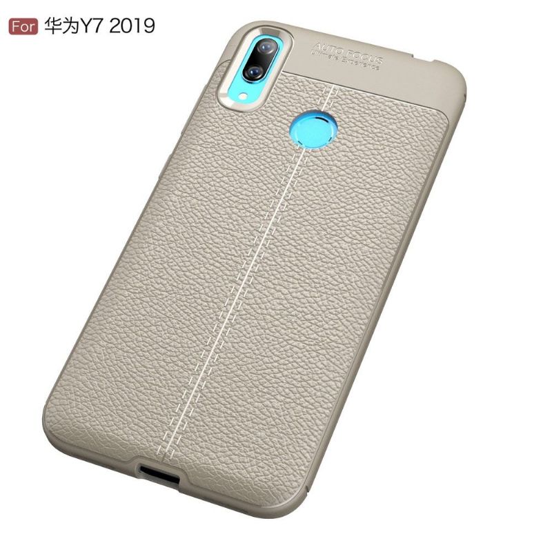 Huawei Y7 2019 - Coque gel finition simili cuir