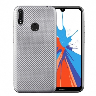 Huawei Y7 2019 - Coque revêtement fibre de carbone