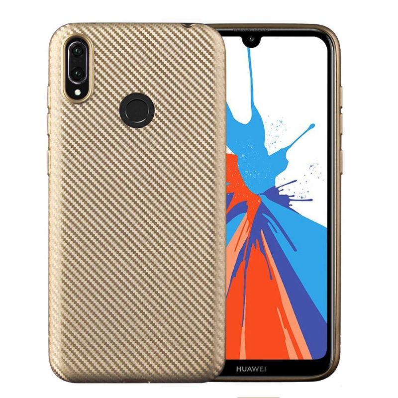 Huawei Y7 2019 - Coque revêtement fibre de carbone