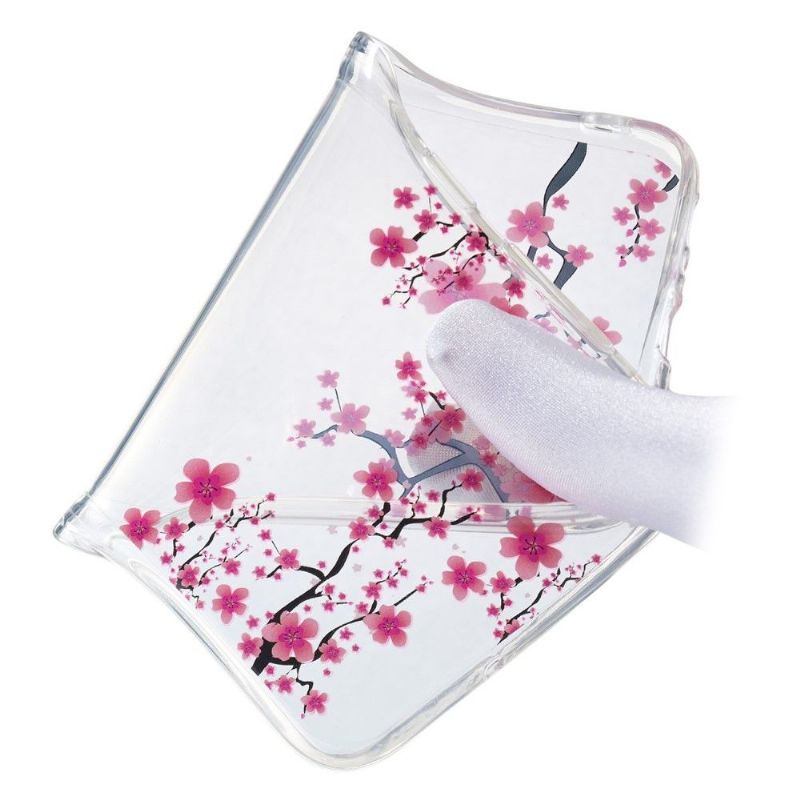 Huawei Y7 2019 - Coque transparente branches fleuries