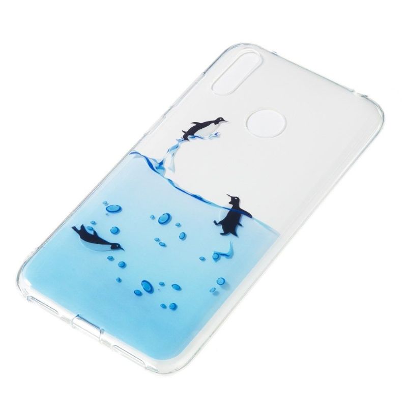 Huawei Y7 2019 - Coque transparente Pingouins