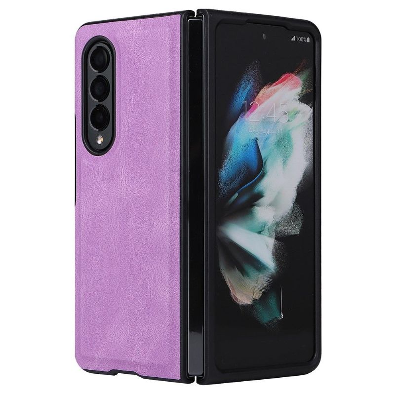 Coque et housse 2-en-1 Samsung Galaxy Z Fold 3 5G simili cuir coutures