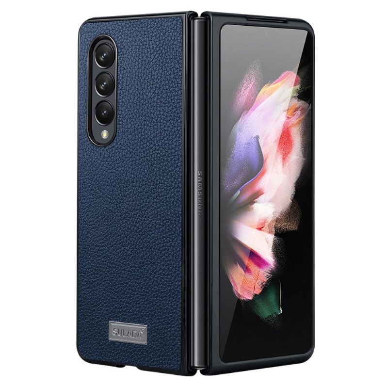 Coque Samsung Galaxy Z Fold 3 5G SULADA imitation cuir grainé