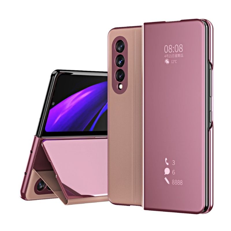 Coque Samsung Galaxy Z Fold3 5G avec rabat effet miroir