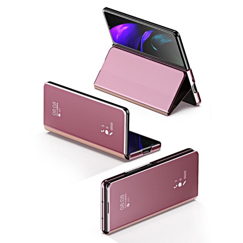 Coque Samsung Galaxy Z Fold3 5G avec rabat effet miroir