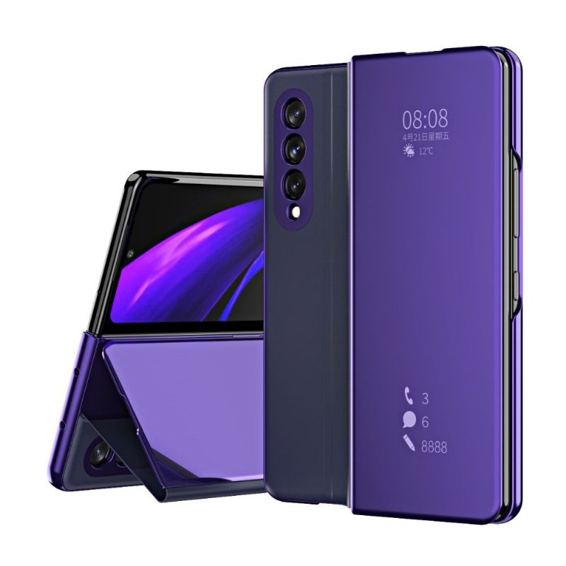 Coque Samsung Galaxy Z Fold3 5G avec rabat effet miroir