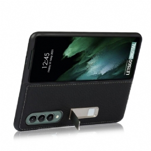 Coque Samsung Galaxy Z Fold3 5G Cuir coutures apparentes