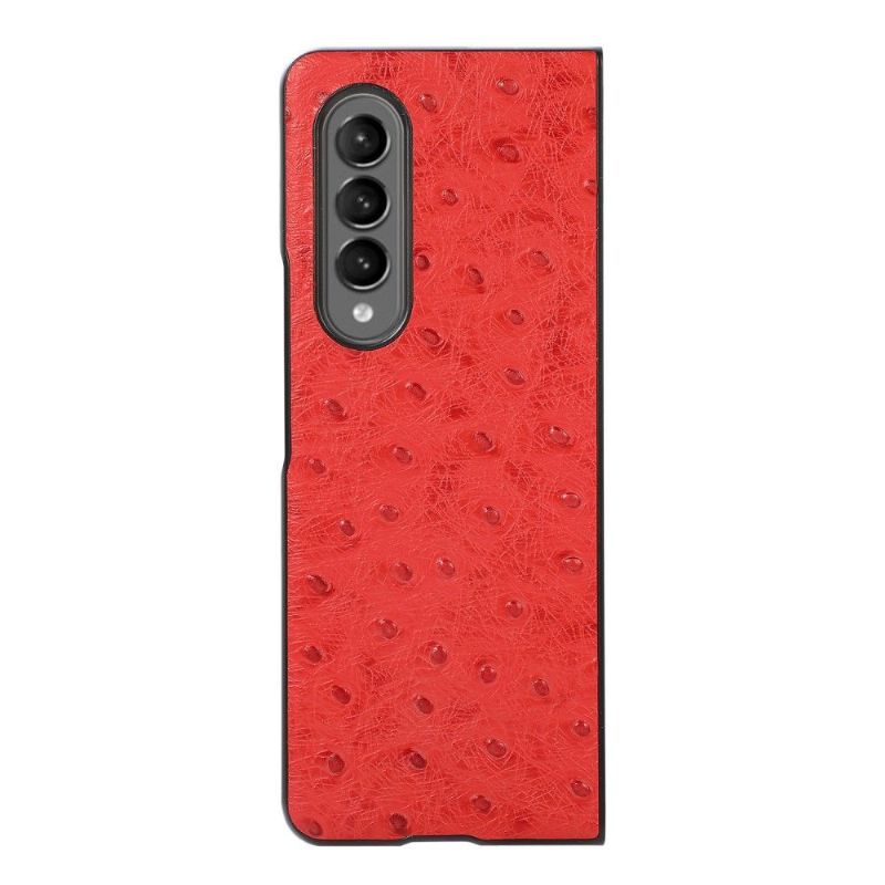 Coque Samsung Galaxy Z Fold3 5G Effet Cuir Peau D'Autruche