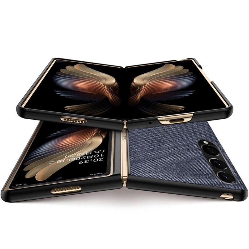 Coque Samsung Galaxy Z Fold3 5G effet cuir style tissu