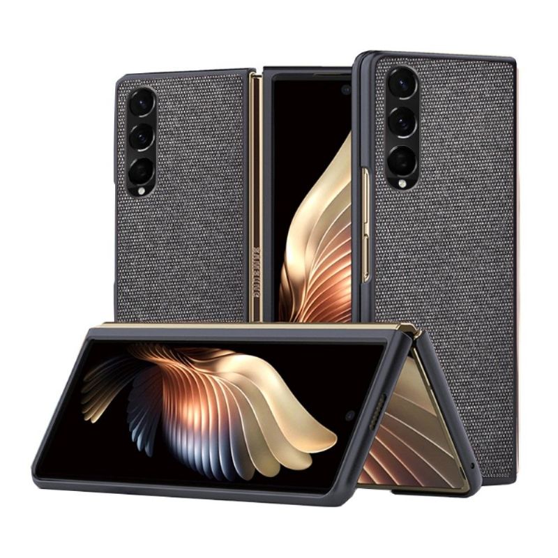 Coque Samsung Galaxy Z Fold3 5G effet cuir style tissu