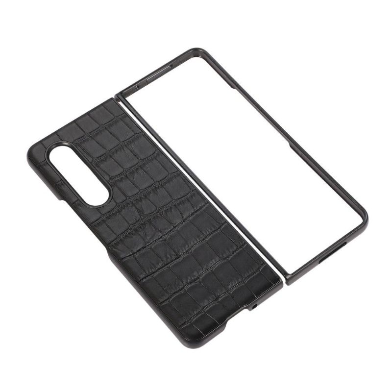 Coque Samsung Galaxy Z Fold3 5G effet peau de croco