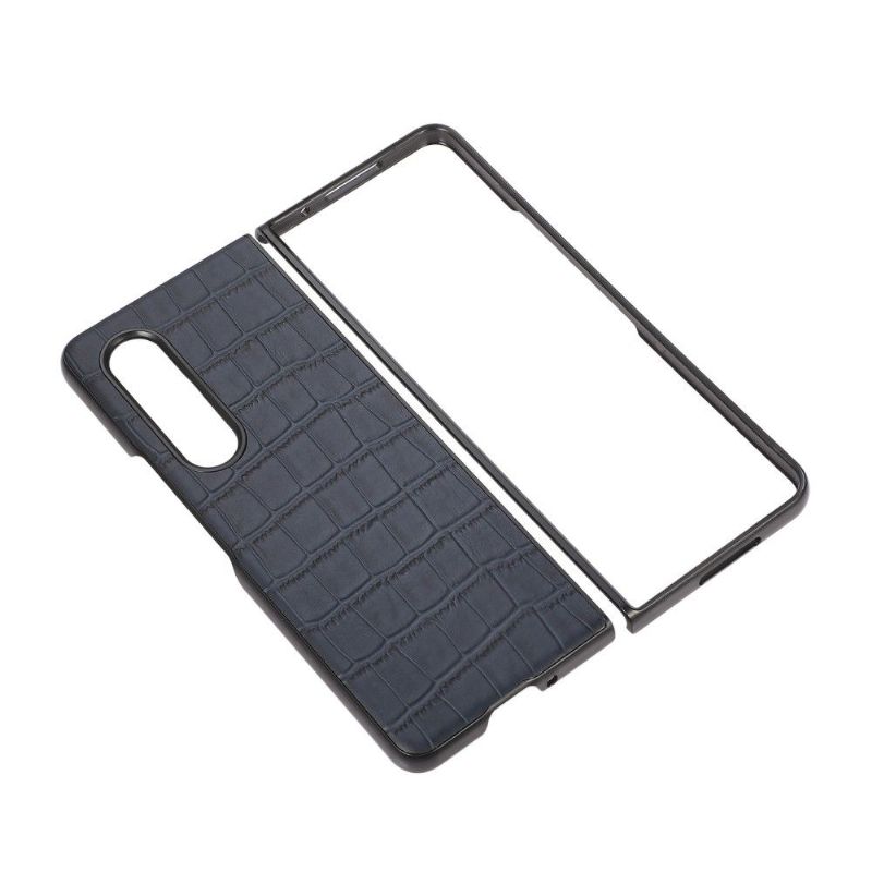 Coque Samsung Galaxy Z Fold3 5G effet peau de croco