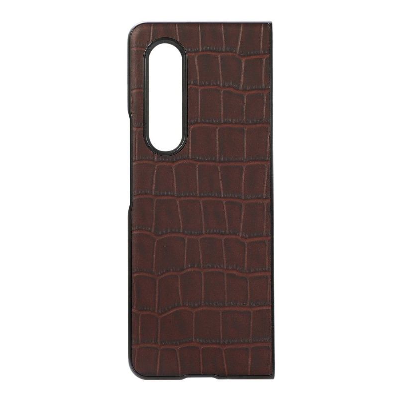 Coque Samsung Galaxy Z Fold3 5G effet peau de croco