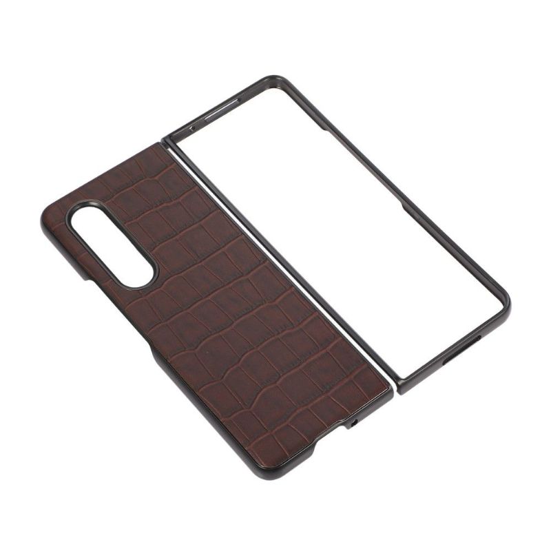 Coque Samsung Galaxy Z Fold3 5G effet peau de croco