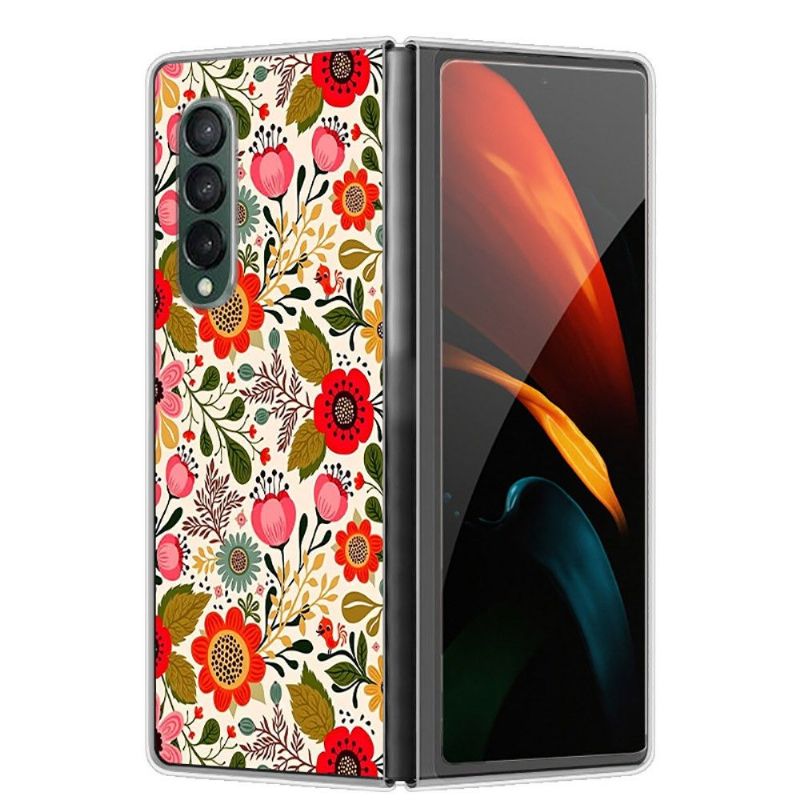 Coque Samsung Galaxy Z Fold3 5G Fleurs Colorées