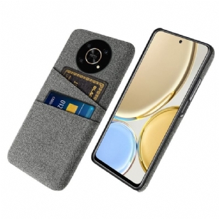 Coque Honor Magic 4 Lite 5G Tissu Porte-Cartes