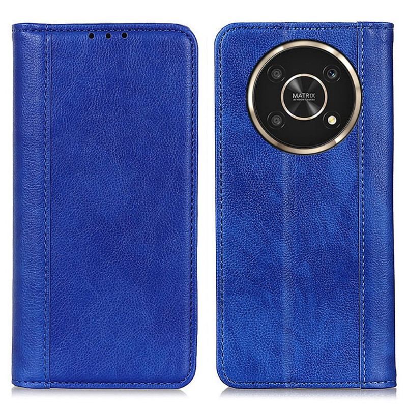 Flip Cover Honor Magic 4 Lite 5G Version Coloré Cuir Fendu