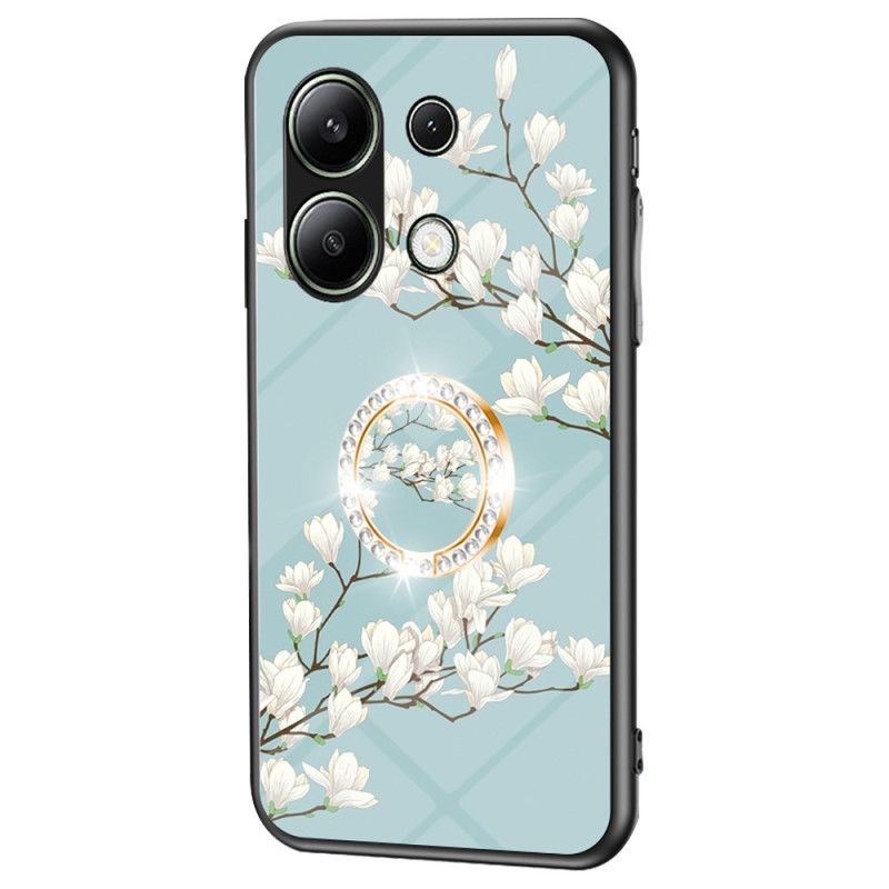 Coque Xiaomi Redmi Note 13 4G Anneau-Support Florale