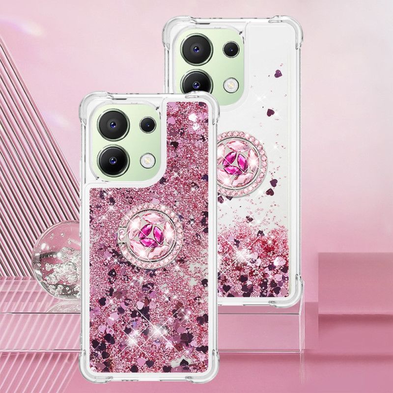 Coque Xiaomi Redmi Note 13 4G Anneau-Support Paillettes