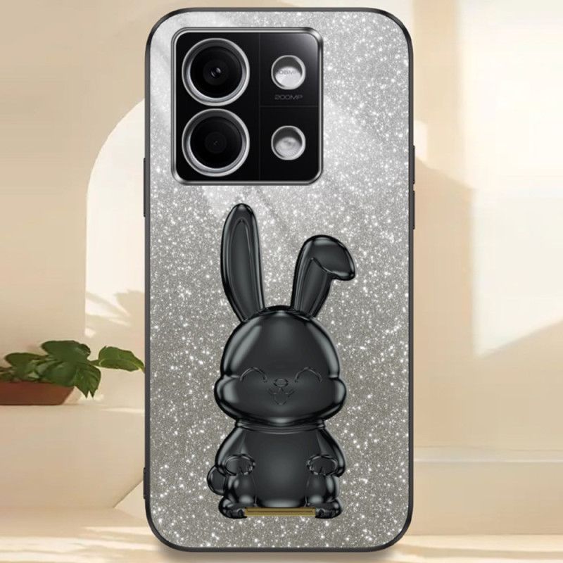 Coque Xiaomi Redmi Note 13 4G Lapin Support Noir