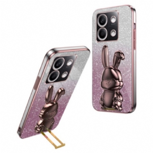 Coque Xiaomi Redmi Note 13 4G Lapin Support Rose