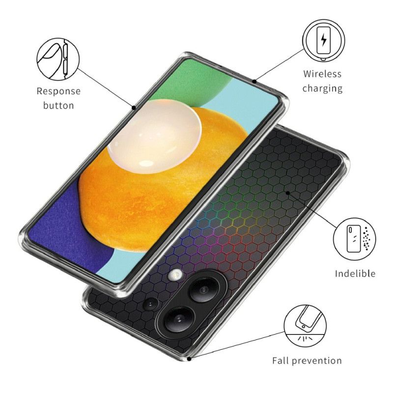 Coque Xiaomi Redmi Note 13 4G Nid d'Abeilles Coloré