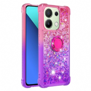 Coque Xiaomi Redmi Note 13 4G Paillettes Anneau-Support