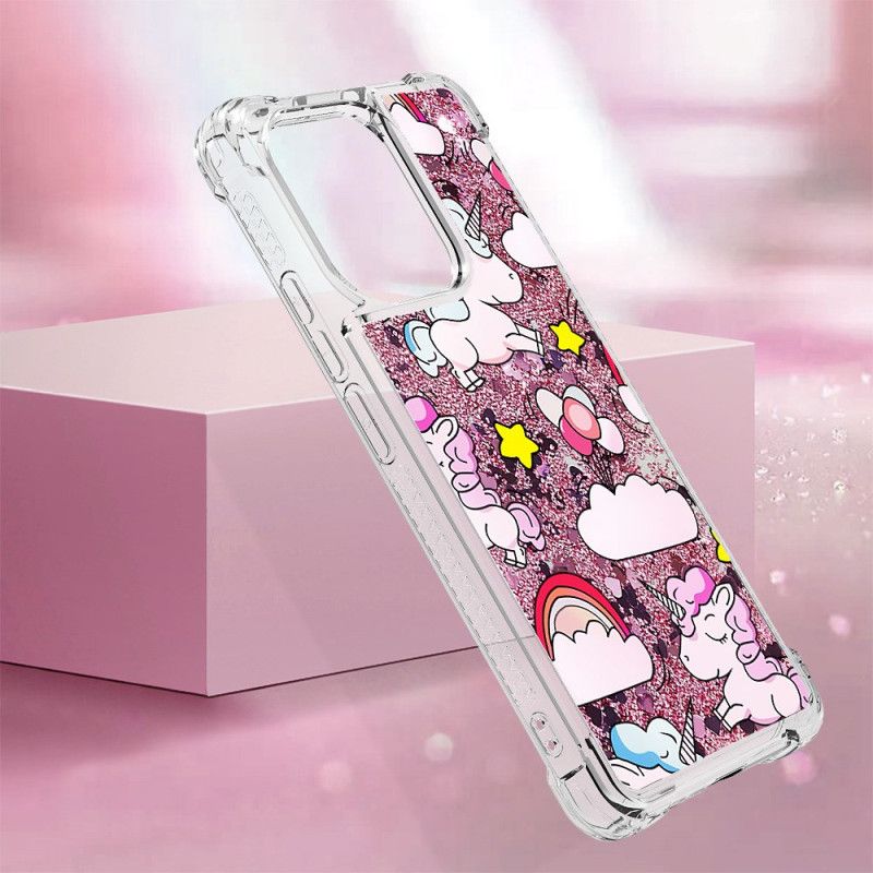 Coque Xiaomi Redmi Note 13 4G Paillettes Motif Cartoon