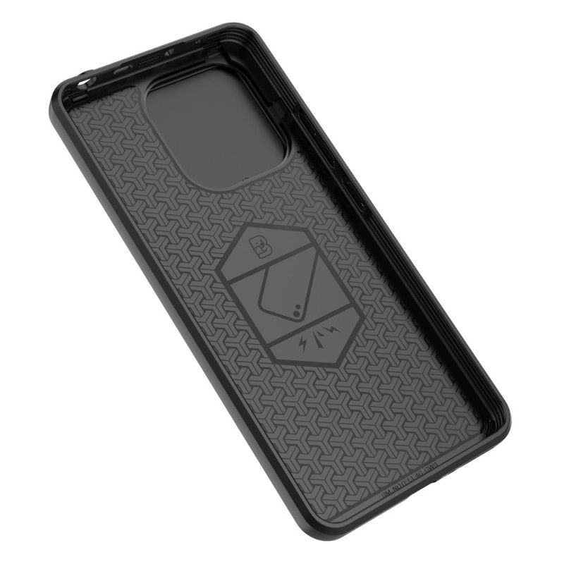 Coque Xiaomi Redmi Note 13 4G Ring Résistante avec Protecteur Objectif Coulissant