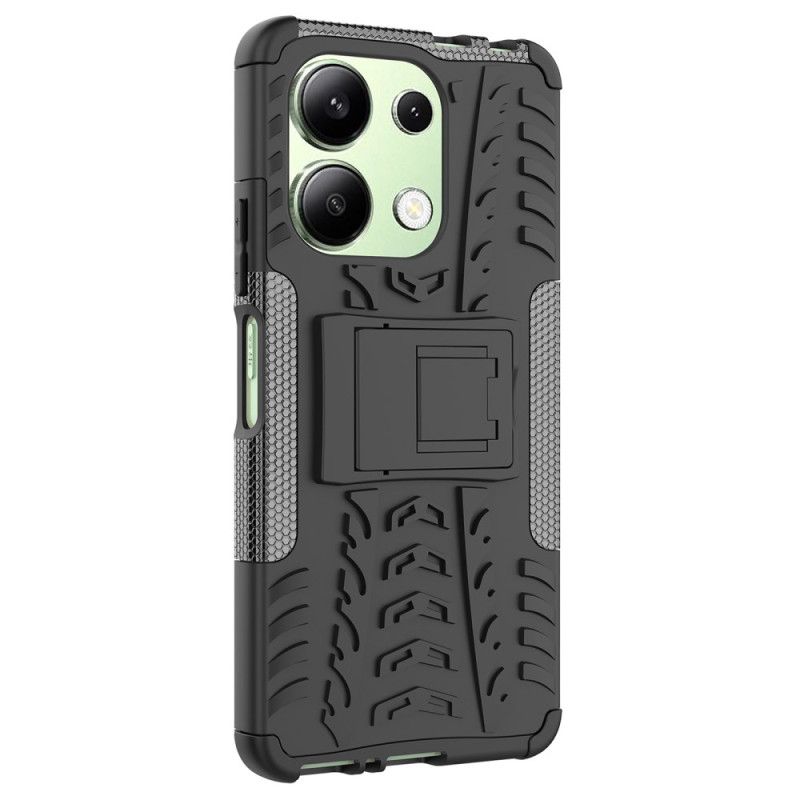 Coque Xiaomi Redmi Note 13 4G Texture Pneu avec Support