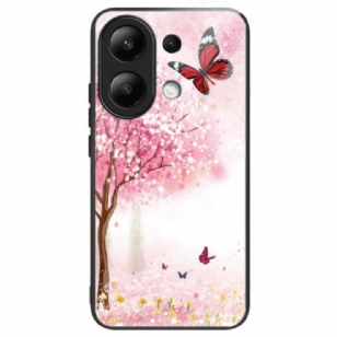 Coque Xiaomi Redmi Note 13 4G Verre Trempé Cerisiers en Fleurs