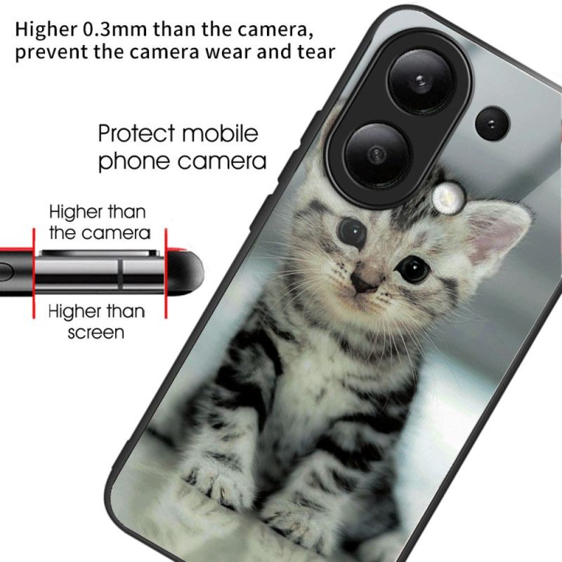 Coque Xiaomi Redmi Note 13 4G Verre Trempé Chaton