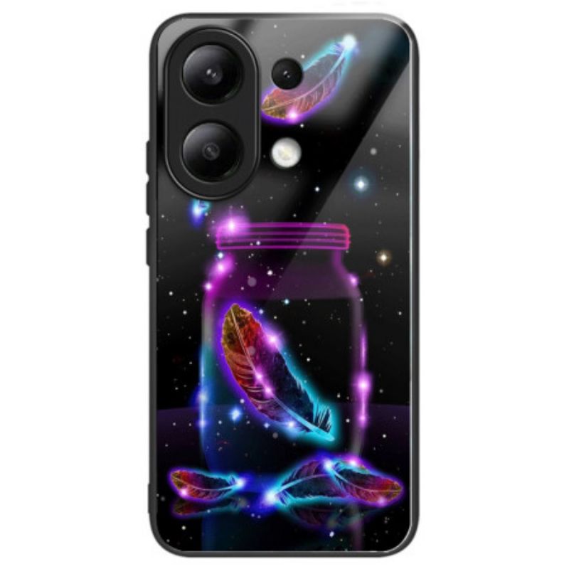 Coque Xiaomi Redmi Note 13 4G Verre Trempé Plume Fluorescente