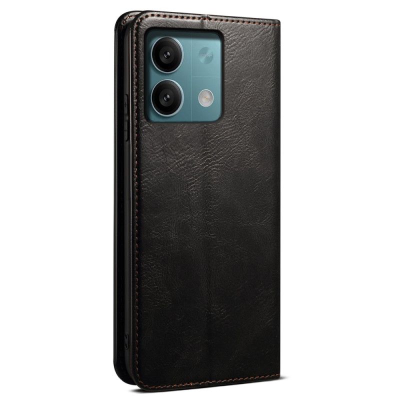 Flip Cover Xiaomi Redmi Note 13 4G Simili Cuir Ciré