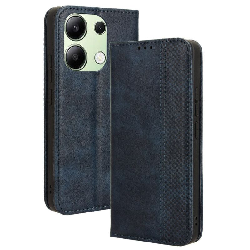 Flip Cover Xiaomi Redmi Note 13 4G Simili Cuir Vintage