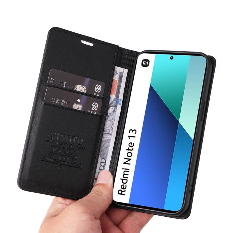 Flip Cover Xiaomi Redmi Note 13 4G Simili CuirYIKATU